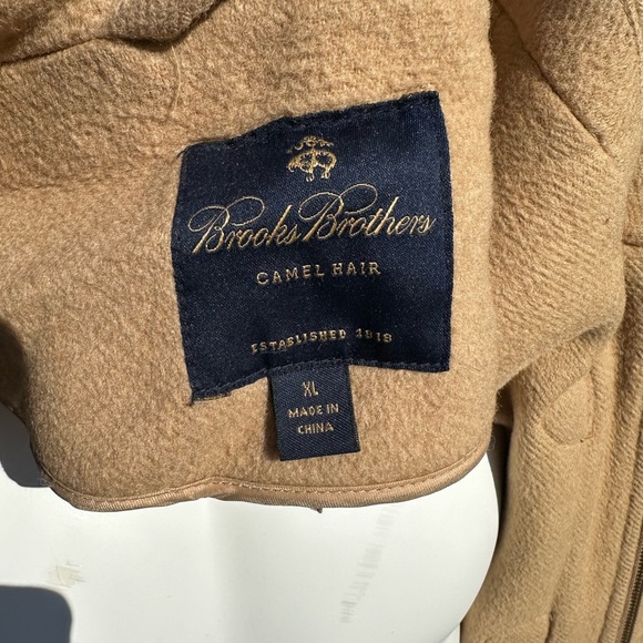 Brooks Brothers Duffle Coat Camel Hair Men’s size XL extra large gently pre worn - Picture 8 of 8